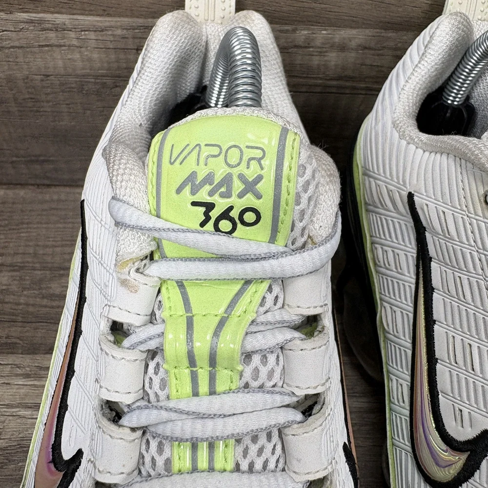 Nike Vapor Max 360 White Green Mens US Size 9 EUR 42.5 CK2718-100 Sneakers